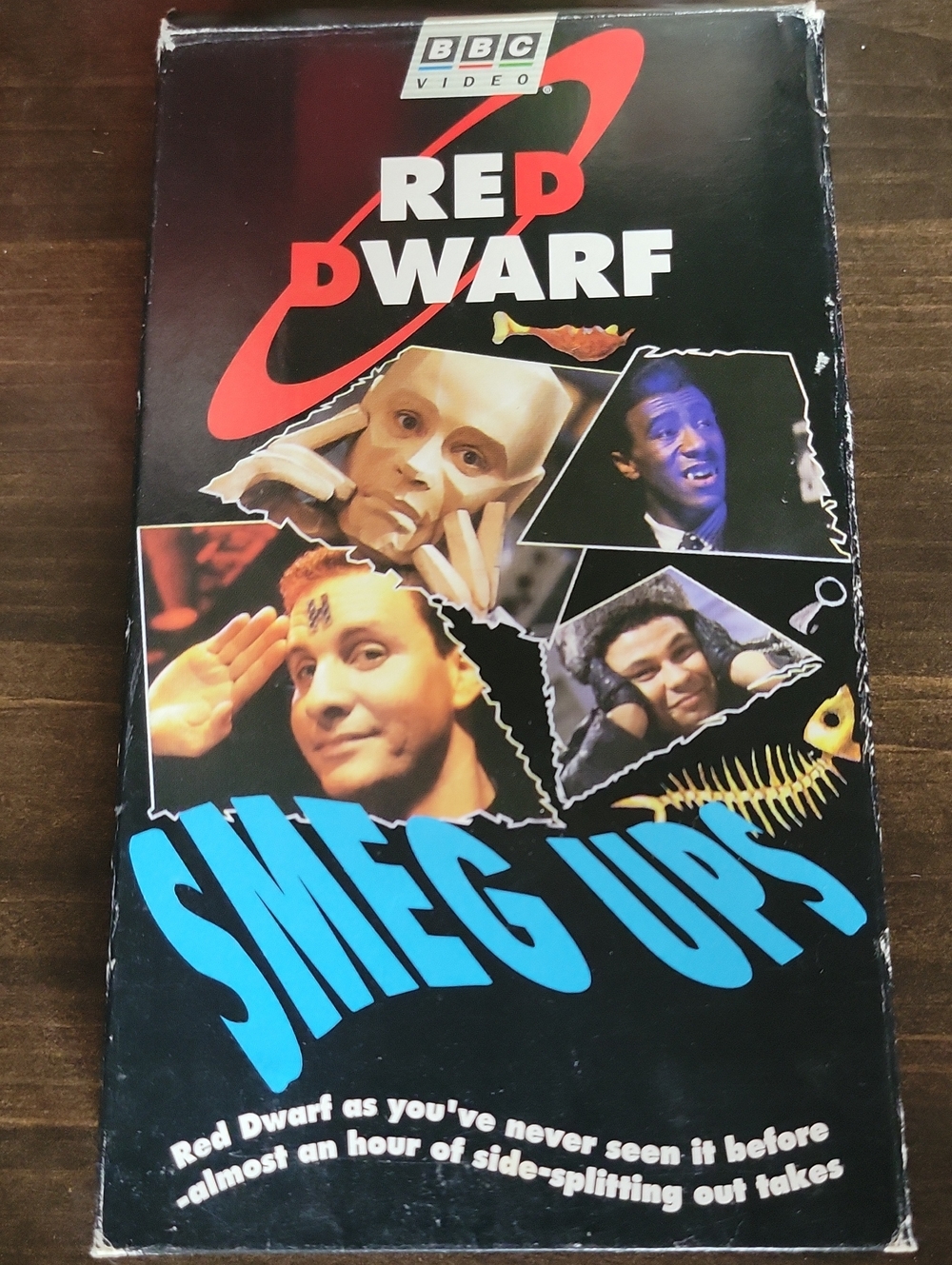 Red Dwarf Smeg Ups — Black and Red VHS Release